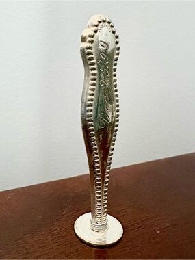 Vintage Sterling Wax Seal Dated December 25, 1899 with Monogram